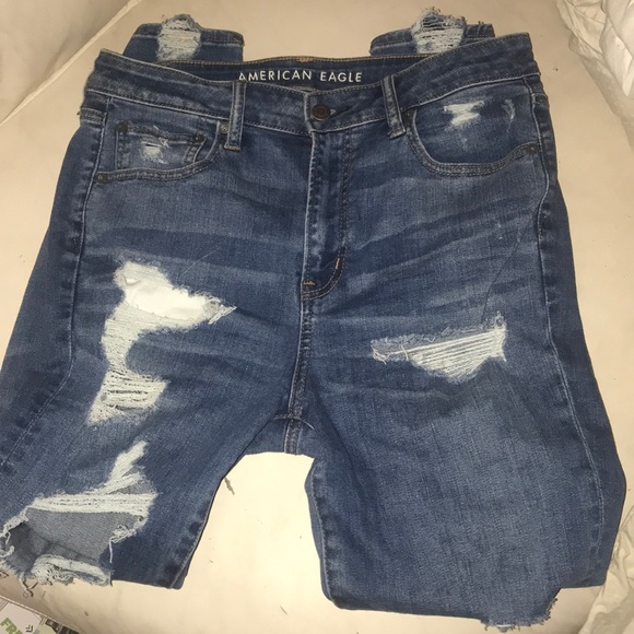 American Eagle Outfitters Denim - American Eagle Super High Waisted Jeans